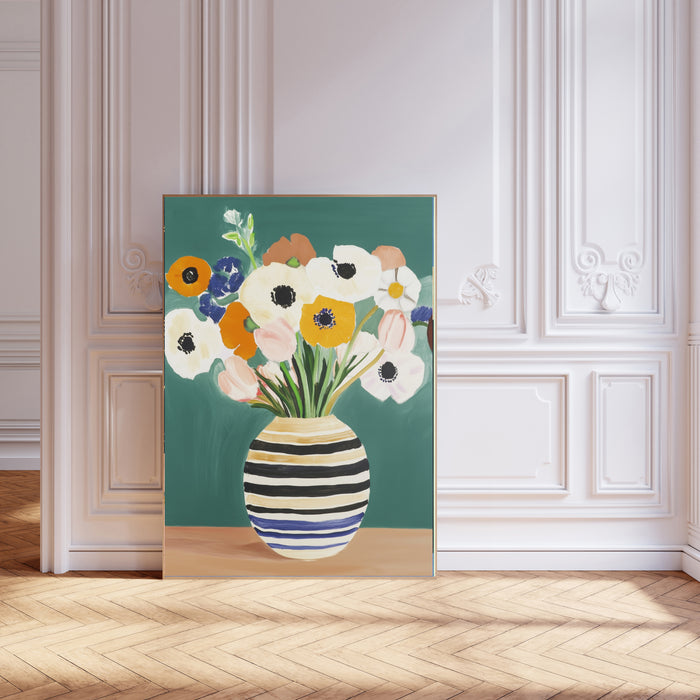 Still Life Flower Vase Art Print