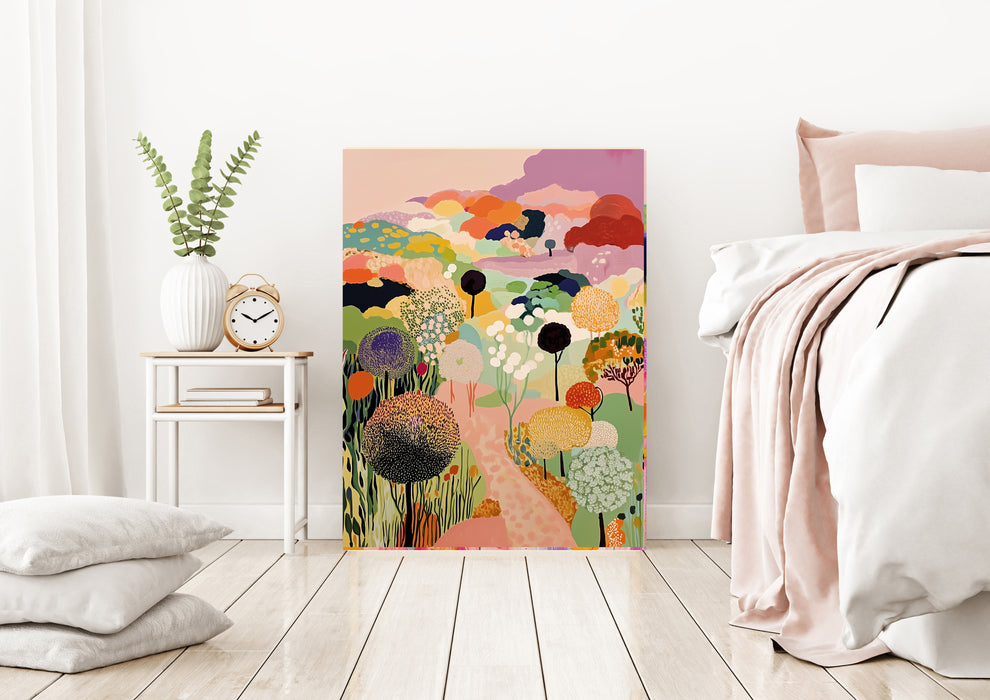 Botanical Vibrant Landscape Art Print