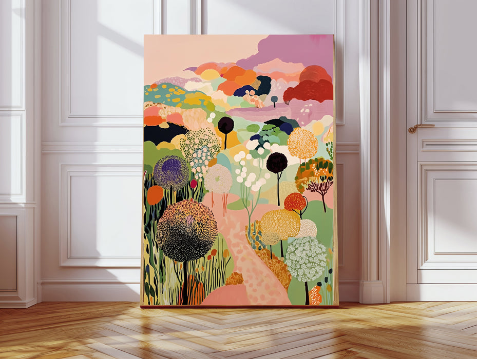 Botanical Vibrant Landscape Art Print