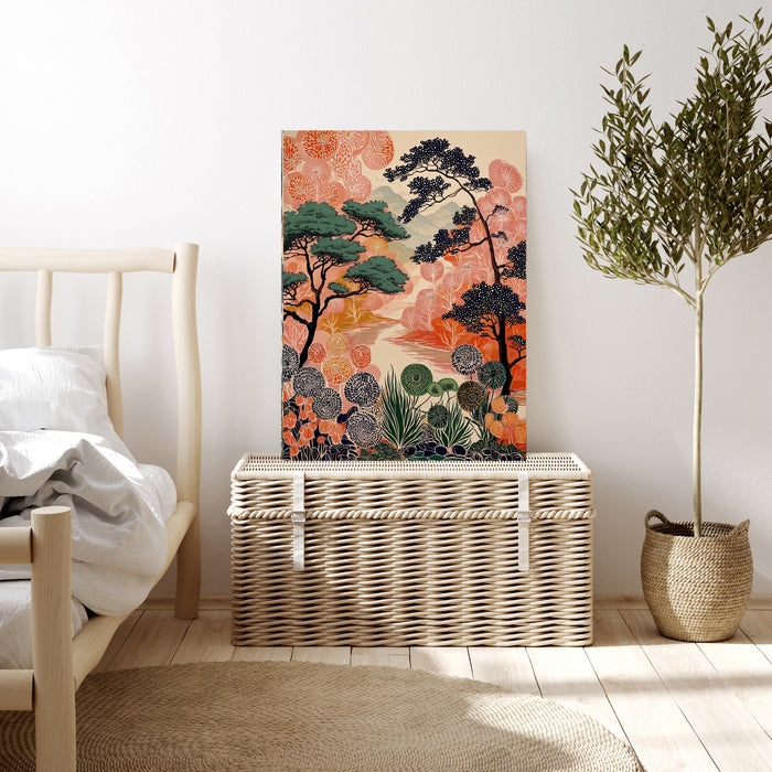 Japanese Forest Landscape Art Print