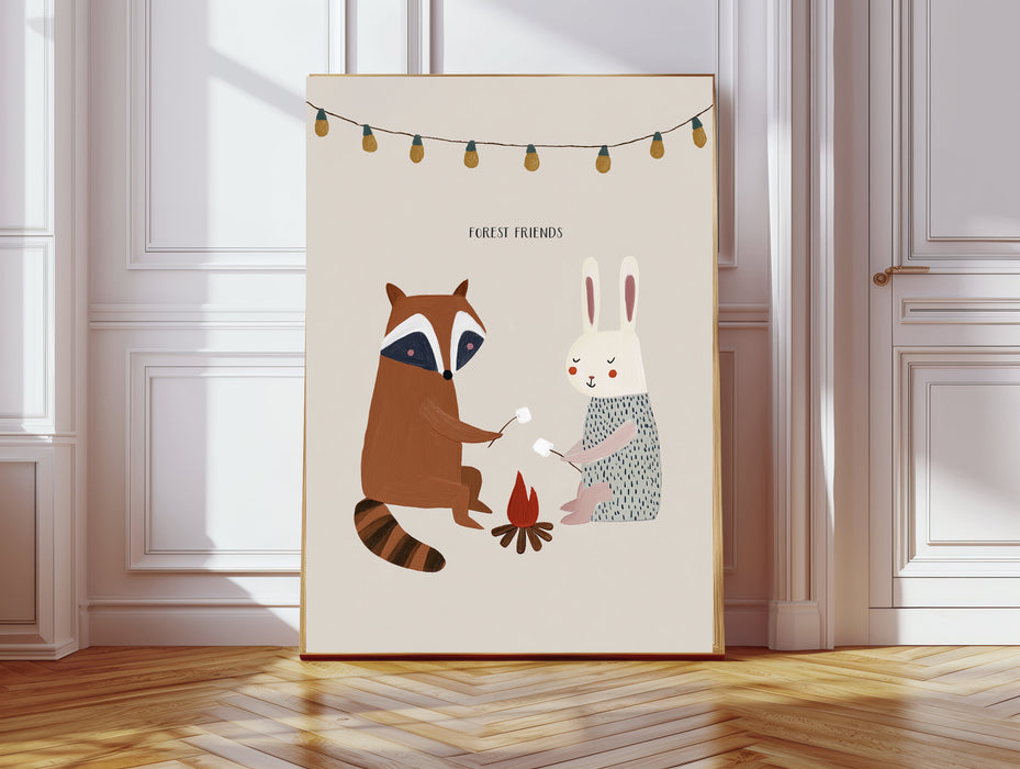 Forest Friends Animal Nursery Art Print