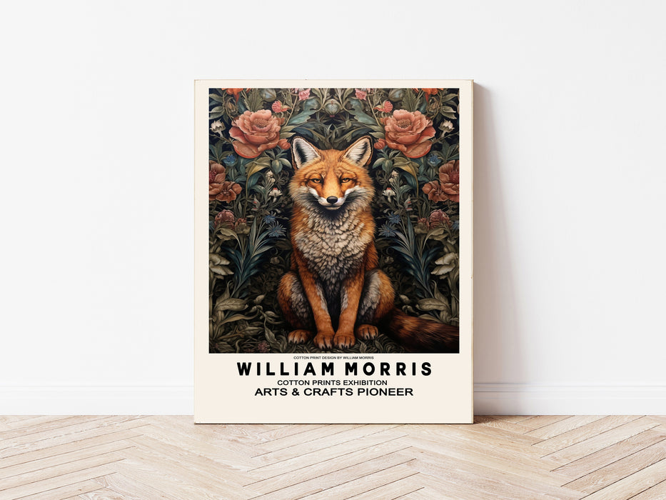 William Morris Moon Fox Art Print