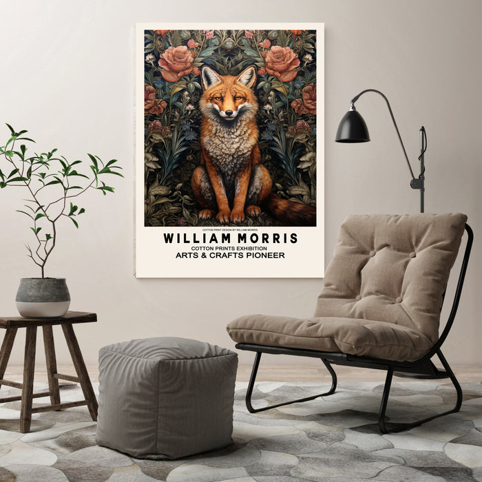 William Morris Moon Fox Art Print