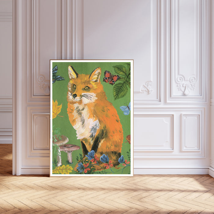 Fox Painting Art Print