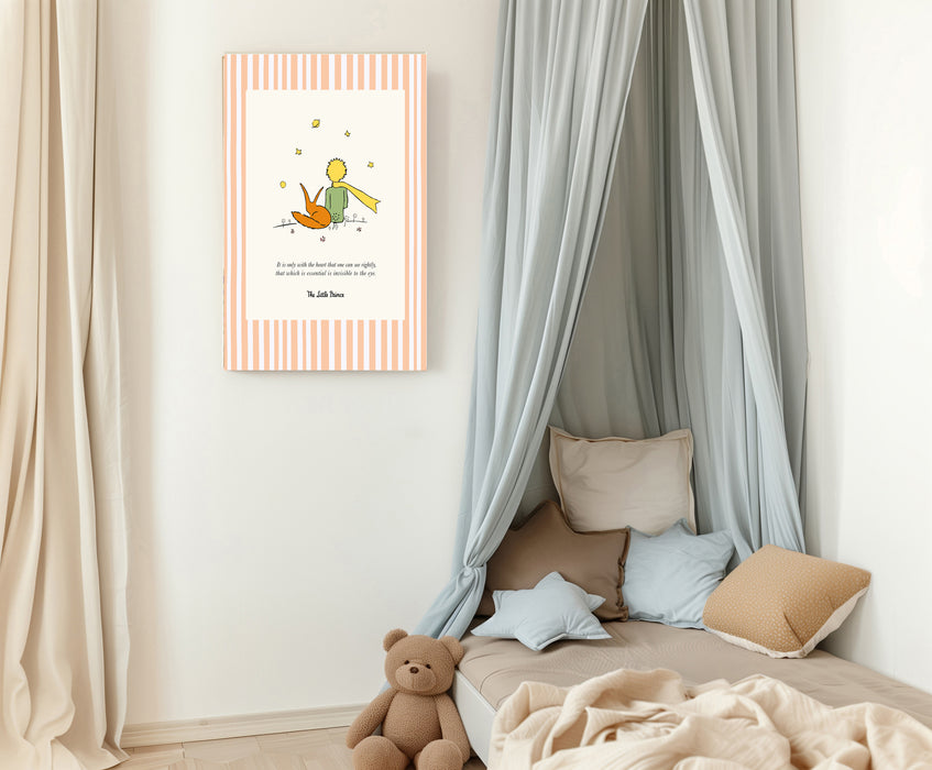 The Little Prince Fox Vintage Children's Book Cover Art Print