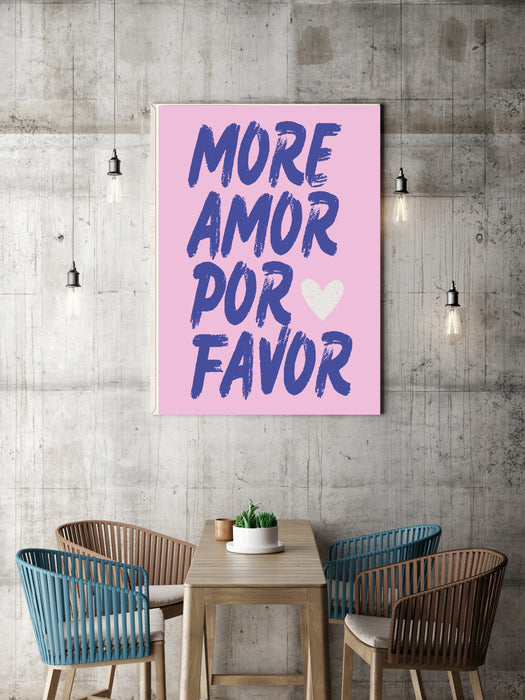 More Amor Por Favor French Art Print No2