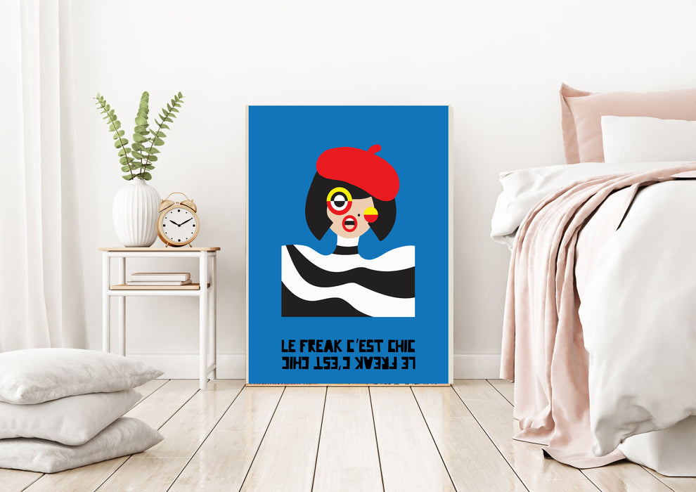 French Le Freak Mid Century Exhibition Art Print