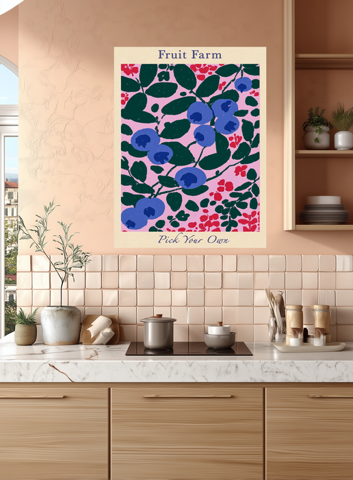 Fruit Market Kitchen Art Print
