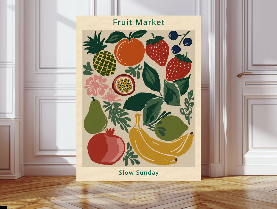 Fruit Market Kitchen Art Print