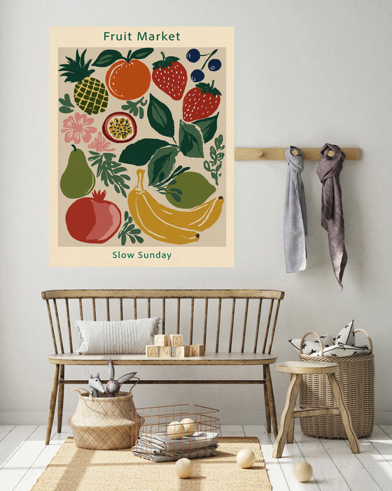 Fruit Market Kitchen Art Print