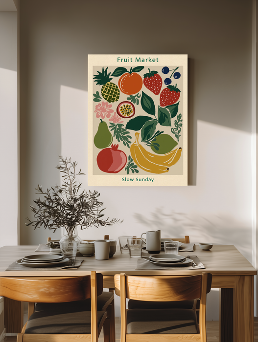 Fruit Market Kitchen Art Print