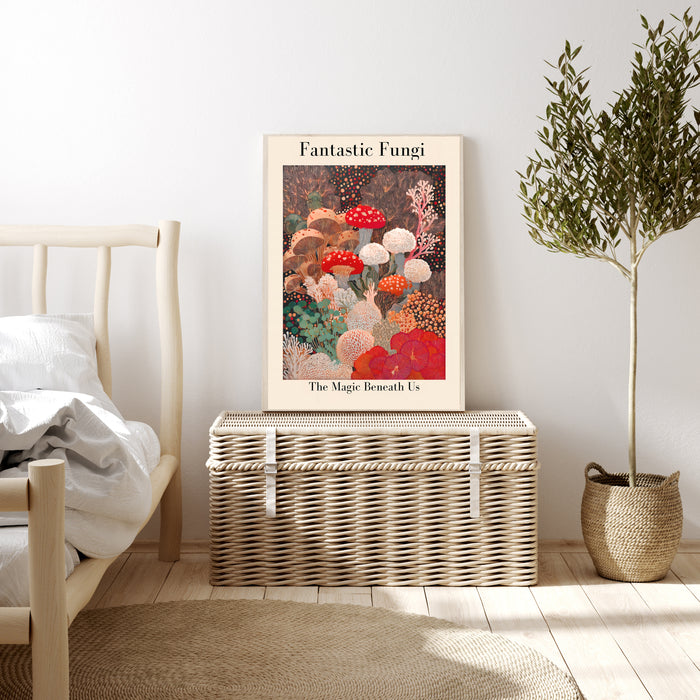 Japanese Fungai Mushroom Art Print