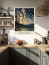 French gallery style night sky print, gift for stargazers by Stanley Street Studio
