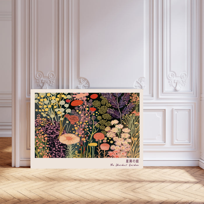 The Stardust Garden, Japanese Wildflower Botanical Art Print