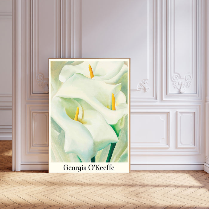 Georgia O'Keeffe White Lily Flower Art Print