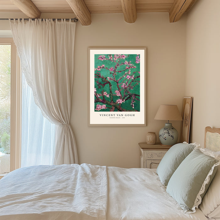 Hidden Peace Van Gogh almond blossom art print, unframed on fine art paper