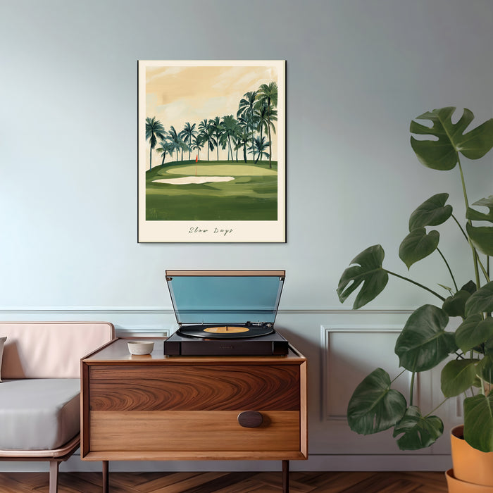 Slow Days Golf Art Print