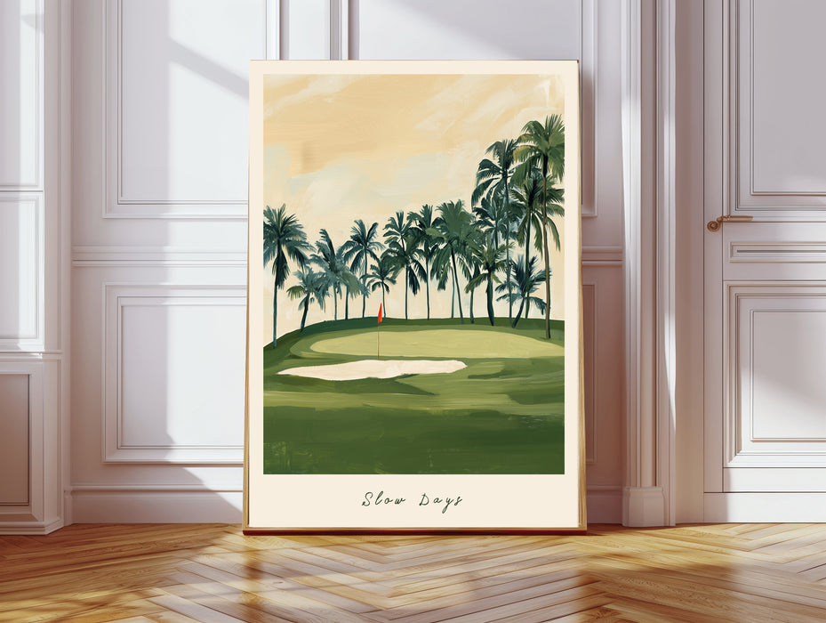 Slow Days Golf Art Print