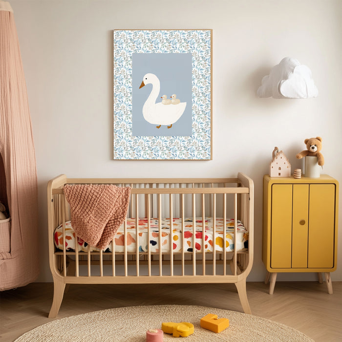 Hello Little One & Goose Set Of Two Nursery Art Prints