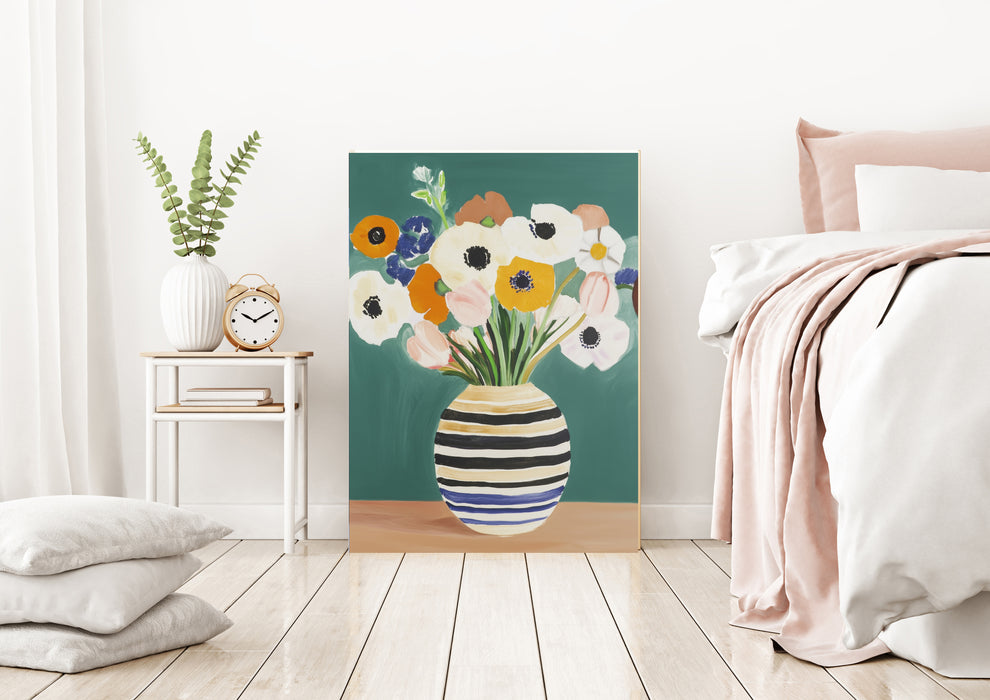 Still Life Flower Vase Art Print