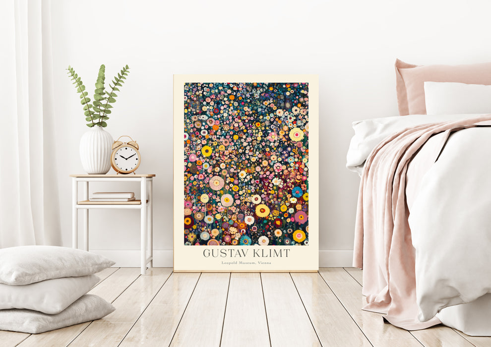 Gustav Klimt Flower Garden Art Print