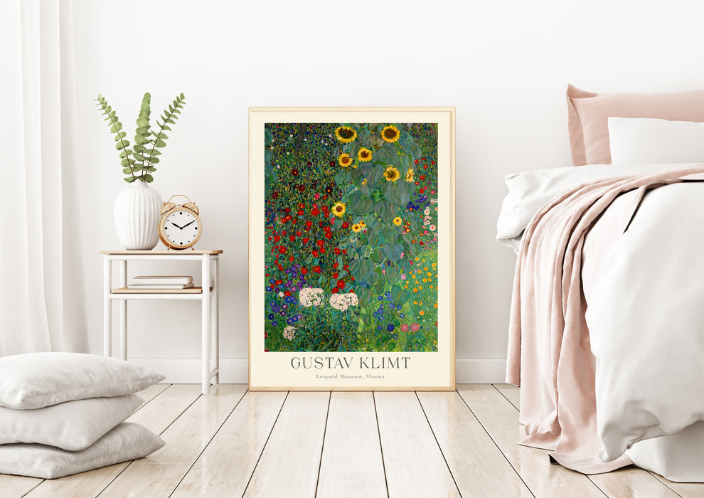 Gustav Klimt Cottage Garden Art Print