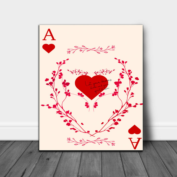 French Love Heart Art Print