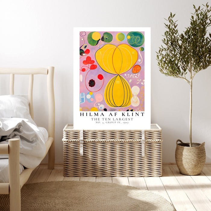 Hilma af Klint Yellow Abstract Art Print | The Ten Largest No. 3 Youth