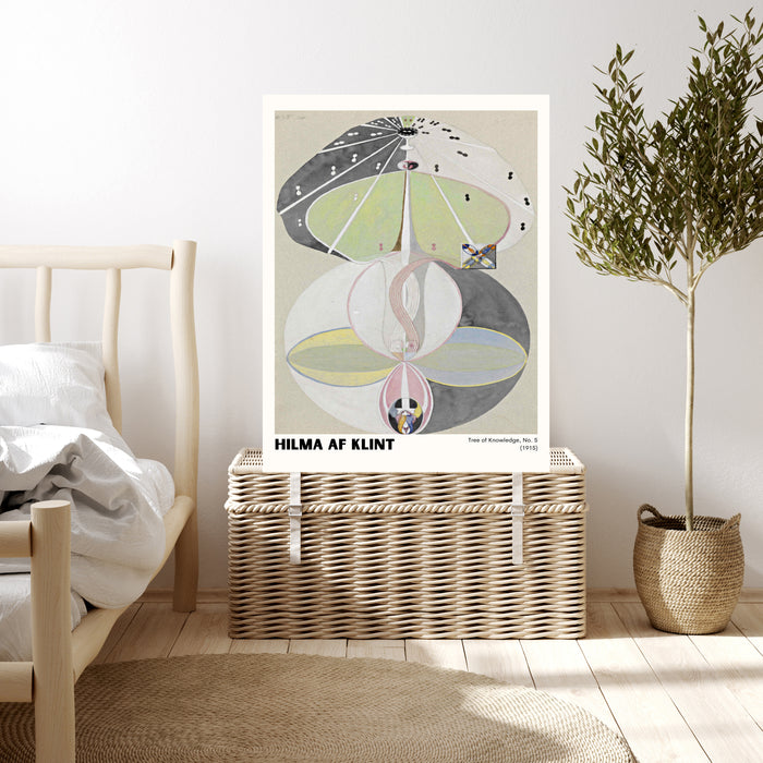 Hilma af Klint Tree of Knowledge No. 5 Art Print | Neutral Abstract Wall Art