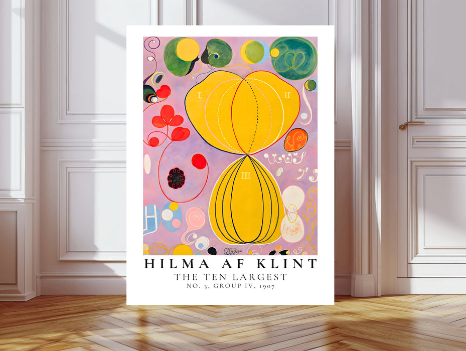 Hilma af Klint Yellow Abstract Art Print | The Ten Largest No. 3 Youth