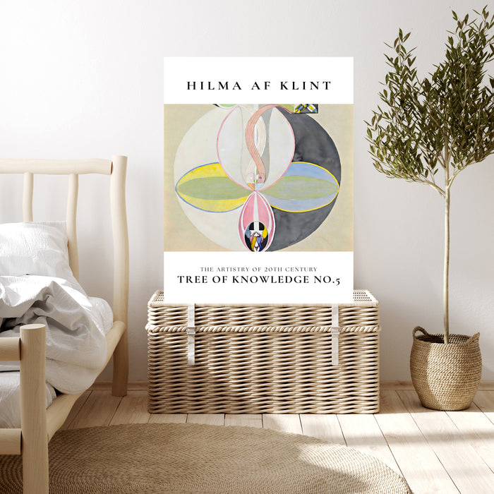 Hilma af Klint Tree of Knowledge No. 5 Print | Neutral Abstract Exhibition Poster | Spiritual Wall Art