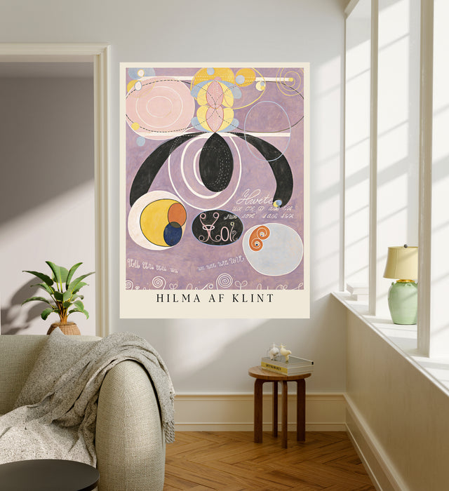 Hilma af Klint Lilac Abstract Art Print | The Ten Largest No. 10 Old Age