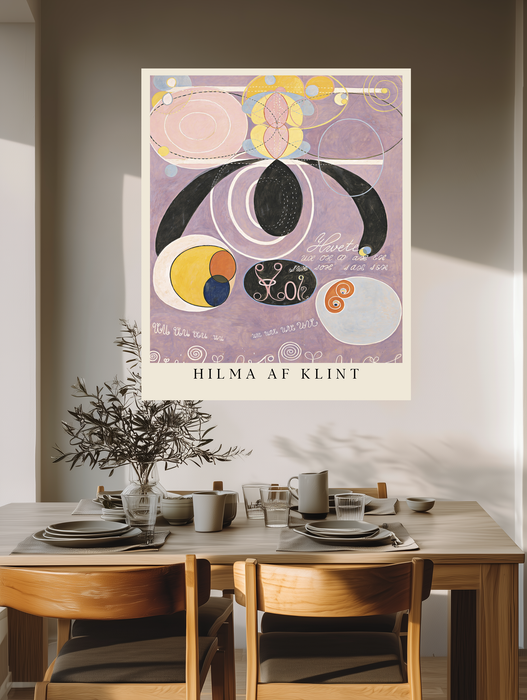 Hilma af Klint Lilac Abstract Art Print | The Ten Largest No. 10 Old Age
