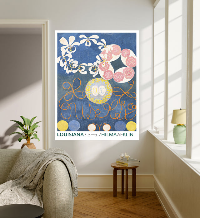 Hilma af Klint Blue Abstract Art Print | The Ten Largest No. 1 Childhood