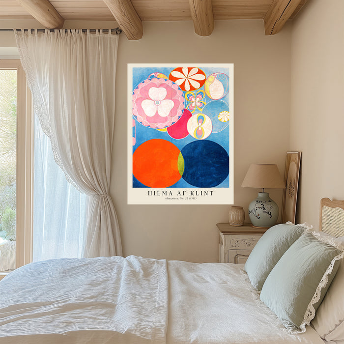 Hilma af Klint Altarpiece No. 22 Art Print | Blue & Orange Abstract Wall Art