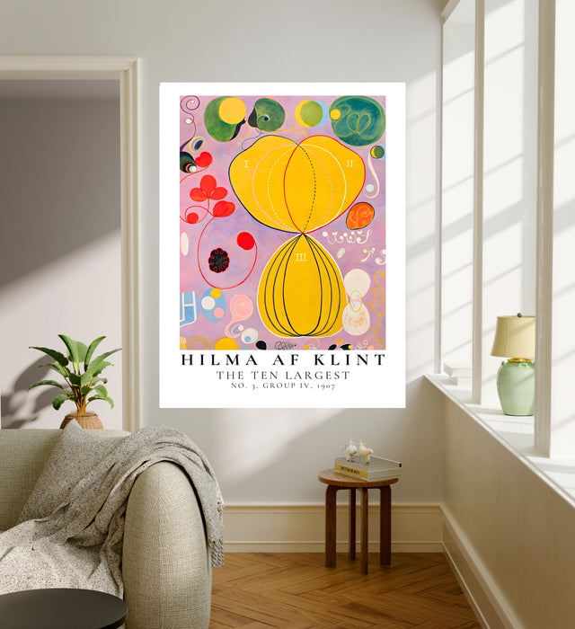 Hilma af Klint Yellow Abstract Art Print | The Ten Largest No. 3 Youth
