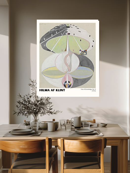 Hilma af Klint Tree of Knowledge No. 5 Art Print | Neutral Abstract Wall Art