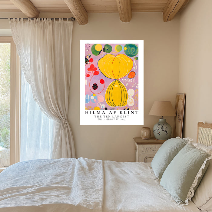 Hilma af Klint Yellow Abstract Art Print | The Ten Largest No. 3 Youth
