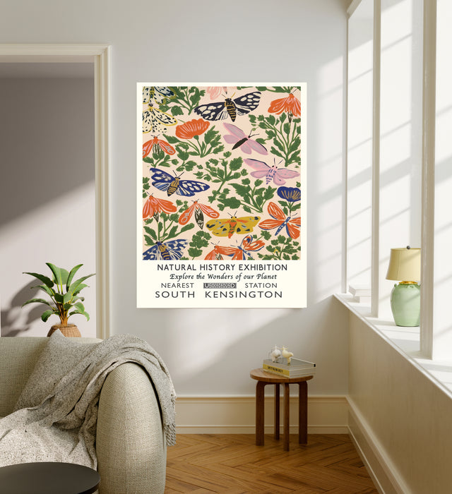 Natural History Flower Garden Set Of Two Art Prints