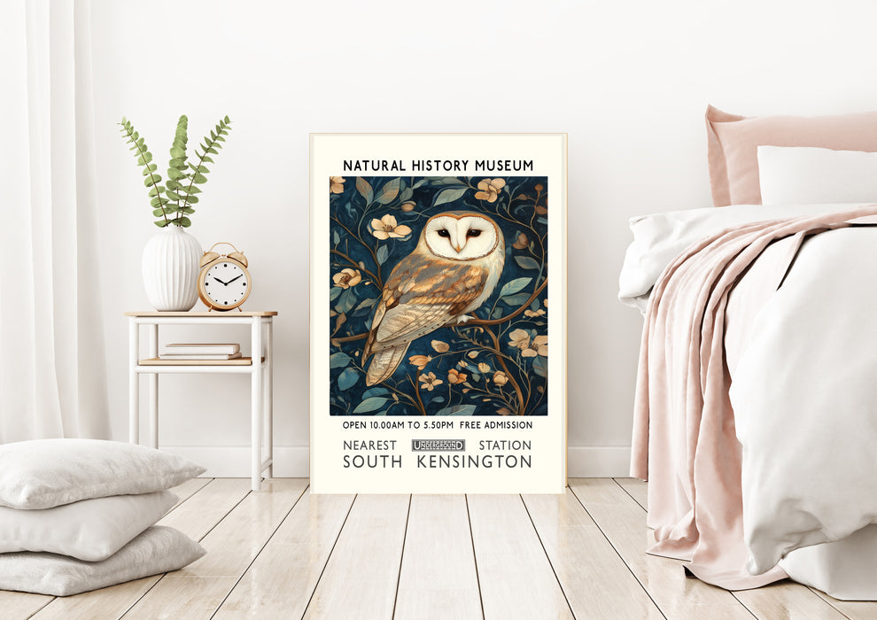 Natural History Owl Museum Art Print