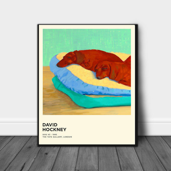 David Hockney Pet Dog no1 Tate Exhibition Art Print