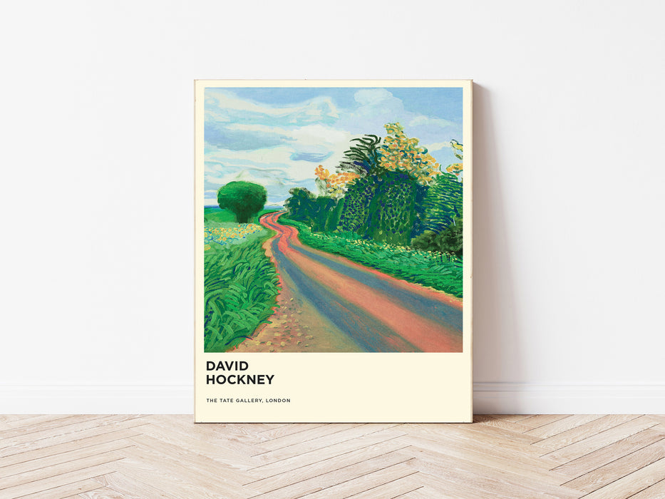 David Hockney - Road and Tree Near Wetwang