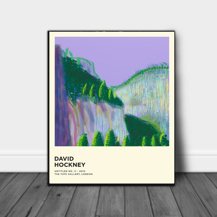David Hockney Purple Mountains Art Print