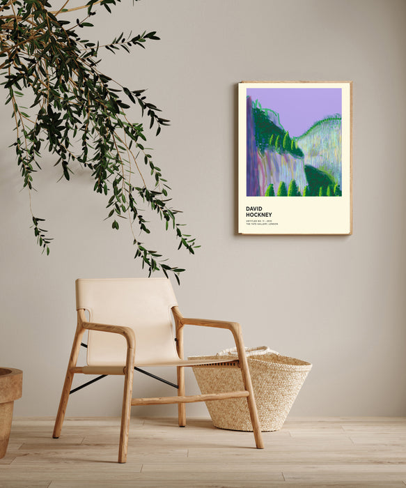 David Hockney Purple Mountains Art Print