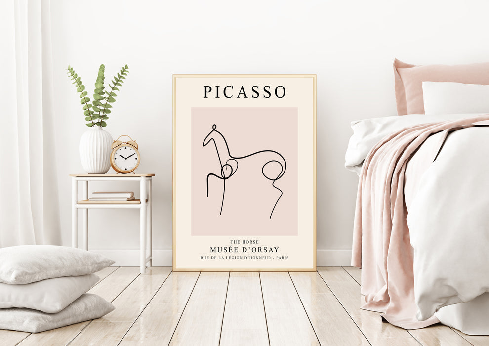 Picasso Line Drawing Horse Art Print