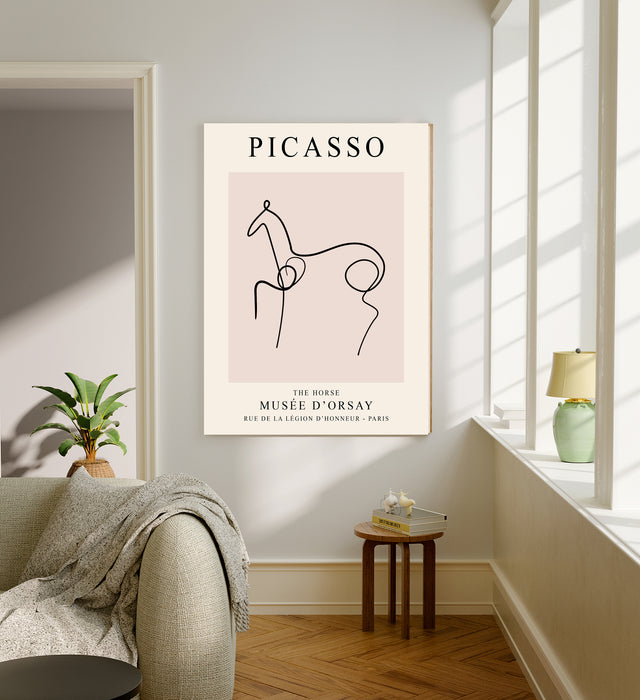 Picasso Line Drawing Horse Art Print