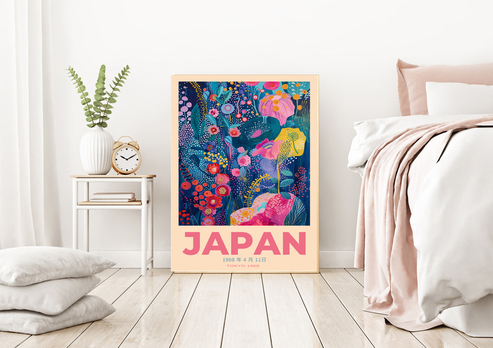 Japan 1968 Japanese Flower Art Print