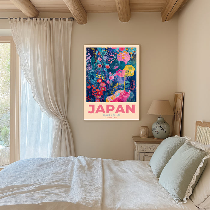 Japan 1968 Japanese Flower Art Print