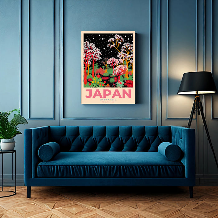 Japan 1968 Japanese Flower Art Print