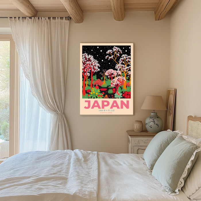 Japan 1968 Japanese Flower Art Print